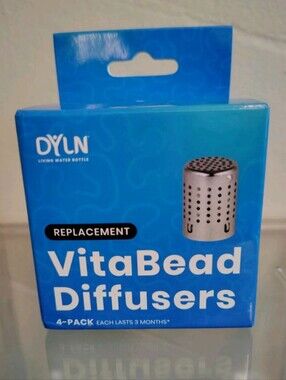 Extra VitaBead Diffuser (4-Pack) for The DYLN Living Alkaline Water Bottle